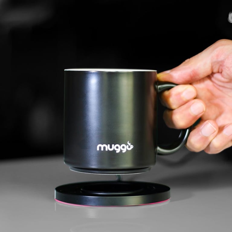 MUGGO QI - Tasse chauffante 2 en 1 avec chargeur sans fil