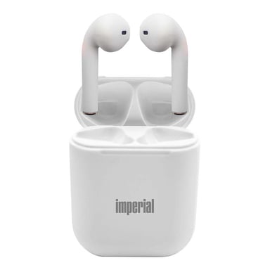 Écouteurs Bluetooth TWS HP 1 avec Microphone et Commande Tactile Blanc