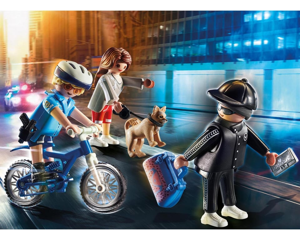 Police Policière Et Voleur City Action 70573 Playmobil La Boîte De 17 Pièces - vue 2