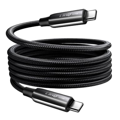 LinQ Cable de Carga y Transferencia USB-C / USB-C 5A 240W Power Delivery 2m Negro