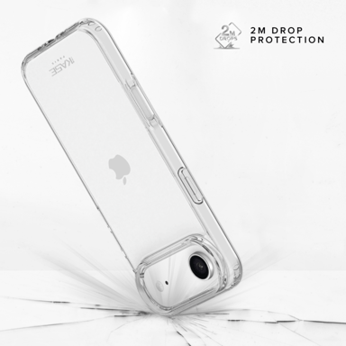 Custodia ibrida invisibile realizzata con l'83% di plastica riciclata per Apple iPhone 17 Air, trasparente