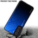 Coque pour Samsung Galaxy S22 en BLEU - NOIR Housse de protection Étui bicolore en silicone TPU et dos en verre trempé
