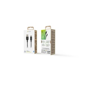 Muvit For Change Cavo Usb A/Usb C 1,2M Nero