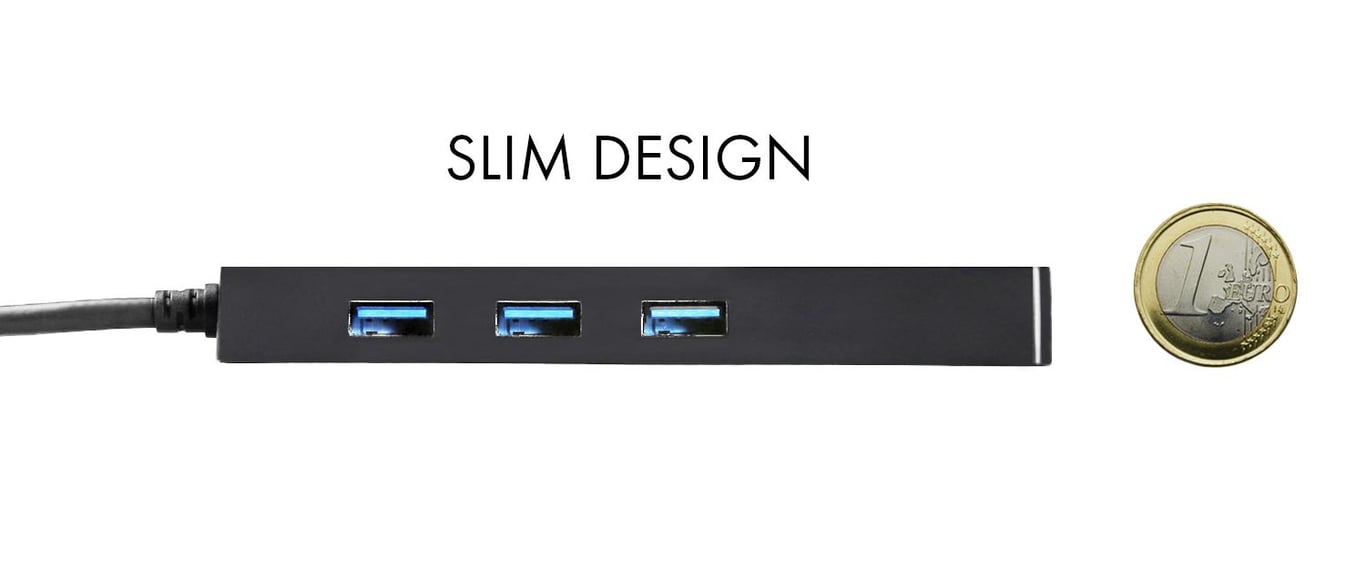 i tec USB C Slim Passive Hub 3 Ports + Ethernet - vue 5