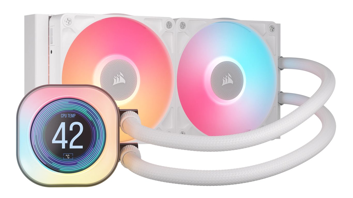 Corsair iCUE LINK TITAN 240 RX LCD Processeur Refroidisseur de liquide tout-en-un 12 cm Blanc 1 pièce(s) - Neuf