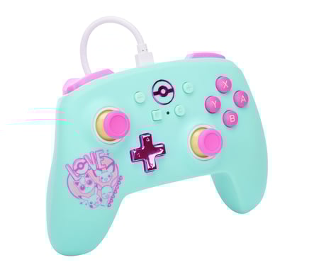 PowerA NSGP0146-01 accessorio per videogiochi Blu, Rosa USB Analogico Nintendo Switch gamepad