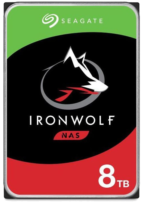 SEAGATE - Disque dur Interne - NAS IronWolf - 8To - 7200 tr/min - 3.5 (ST8000VN004)