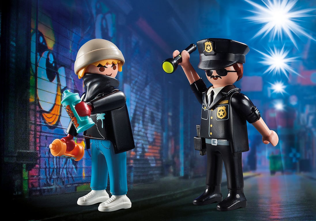Playmobil 70822 Policier Et Taggueur - vue 5