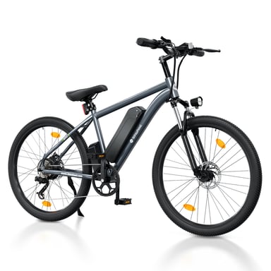 Bicicleta eléctrica isinwheel M10 para adultos, 250 W, batería de 36 V, 10,4 Ah, bicicleta de montaña eléctrica de 26 pulgadas con pantalla LCD-Gris