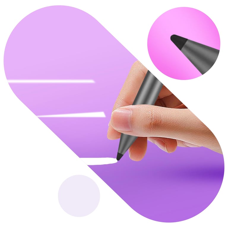 Stylet tactile pour iPad Fixation Magnétique Rejet de paume Adonit Neo gris - Neuf