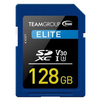 Team 128GB Elite A1 Micro SDXC Card with SD Adapter UHS-I Class 3 U3 A1 App Performance 100MB/s