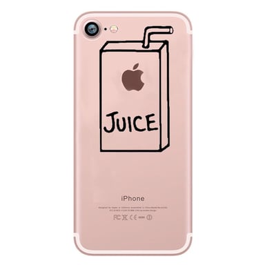 Pack Protection pour IPHONE 8 (Coque Silicone Juice + Film Verre Trempe) Fun APPLE