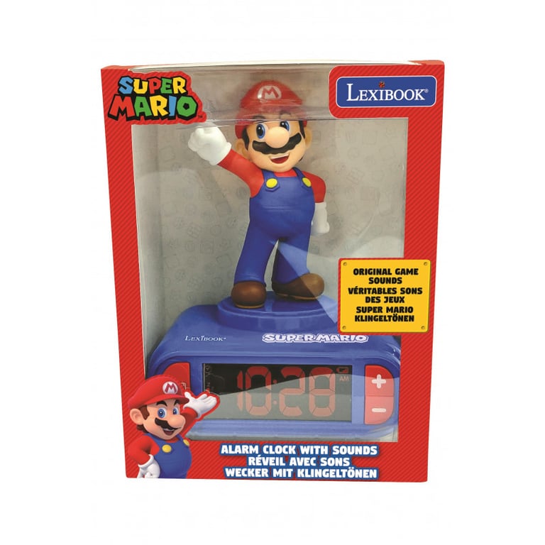 Réveil veilleuse digital LEXIBOOK Super Mario 3D lumineux et sonore et Enfant - vue 4
