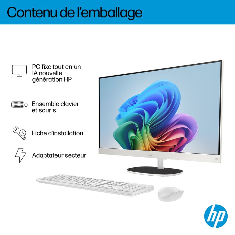 Next Gen AI 24 ct2003nf 23 8 Copilot+ AMD Ryzen AI 5 RAM SSD coquillage - vue 6