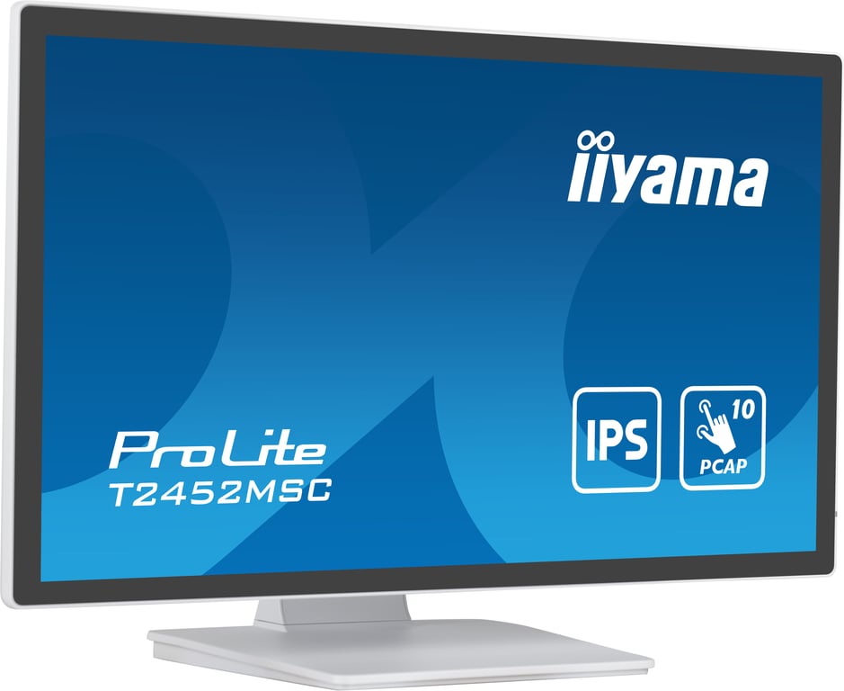 iiyama ProLite écran plat de PC 60,5 cm (23.8 ) 1920 x 1080 pixels Full HD LCD Écran tactile Multi-utilisateur Blanc - Neuf