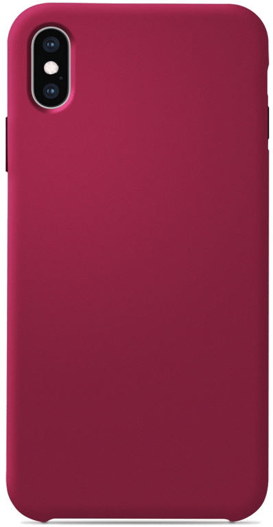 Coque silicone unie compatible Soft Touch Rouge Passion Apple iPhone X iPhone XS