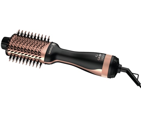GA.MA Keration 3D Spazzola ad aria calda Nero, Oro 1100 W