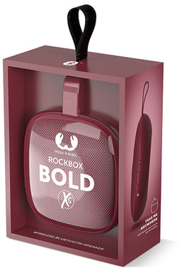Altoparlante Bluetooth® Rockbox Bold XS IPX5 rosso rubino Fresh'n Rebel