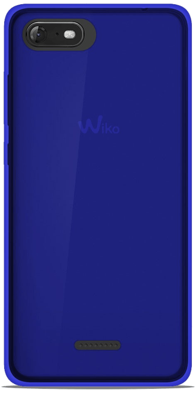 Coque silicone unie compatible Givré Bleu Wiko Tommy 3