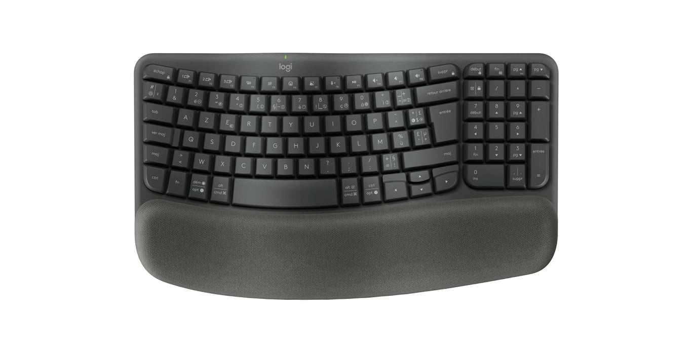 Logitech ERGO 920-012286 clavier Bureau RF sans fil + Bluetooth AZERTY Français Graphite - Neuf