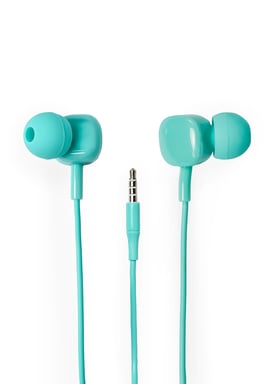 Écouteurs intra-auriculaires filaires Tellur Basic Sigma avec microphone, bleu