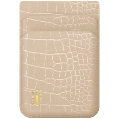 iDeal of Sweden MagSafe / Porte-cartes magnétique - Porte-cartes - Warm Beige Croco