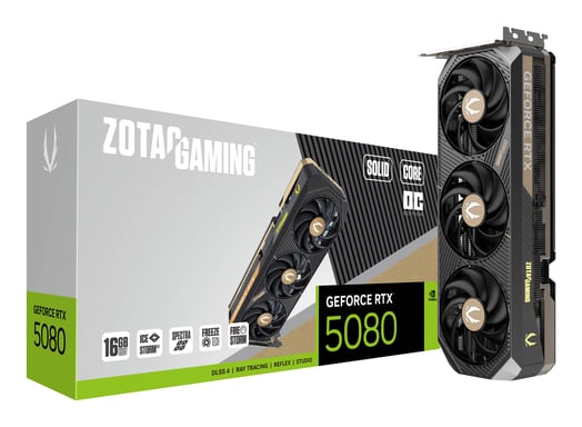 Zotac GAMING GeForce RTX 5080 SOLID CORE OC NVIDIA 16 GB GDDR7