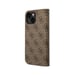 Guess Funda Folio para iPhone 14 Plus Estampado 4G con Soporte Integrado Marrón