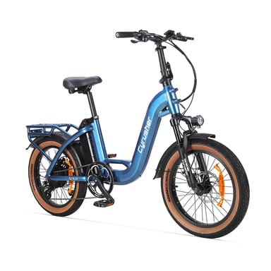 Bici elettrica CYRUSHER Nova 20'' Step-through con motore da 250 W e batteria da 36 V e 15 Ah