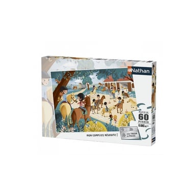 Puzzle ecuestre de 60 piezas - Bienvenido al centro ecuestre