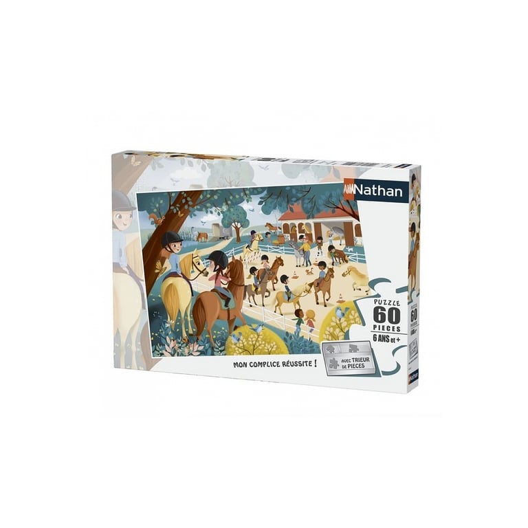 Puzzle 60 pièces : Bienvenue au centre équestre Ravensburger Nathan - vue 10