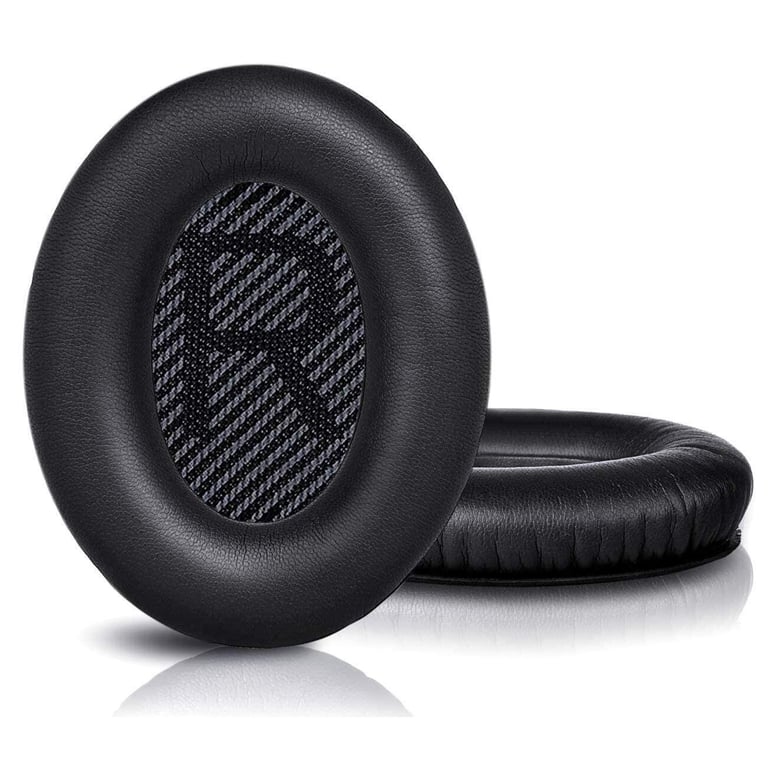 Coussinets pour Bose QC35 I/II, QC25, QC15, QC 2 AE 2, AE 2i, AE 2w, SoundTrue Black - Neuf