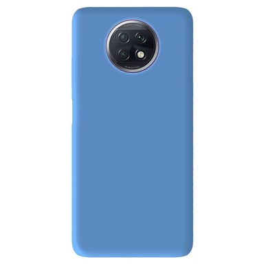 Coque silicone unie Mat Bleu compatible Xiaomi Redmi Note 9T 5G