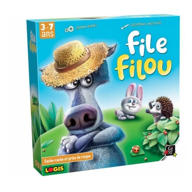 Juego de mesa File Filou: esquiva al lobo y avanza con seguridad