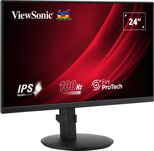 Viewsonic VA VA2408-HDJ écran plat de PC 61 cm (24 ) 1920 x 1080 pixels Full HD LED Noir - Neuf
