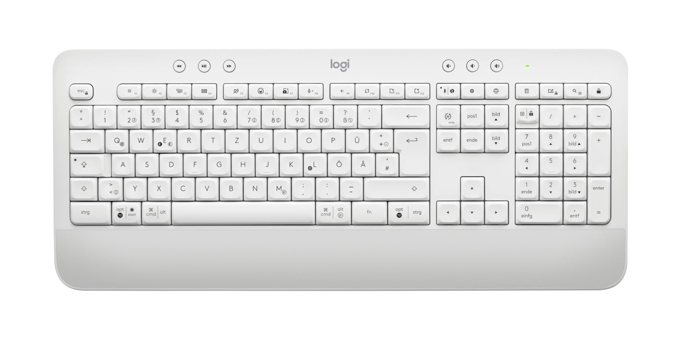 Logitech 920-011022 clavier Souris incluse Bureau Bluetooth QWERTZ Allemand Blanc - Neuf