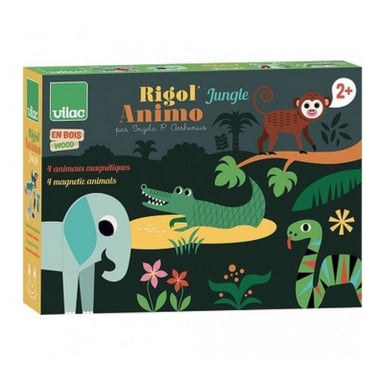 Juego de construcción de madera de animales de la jungla por Ingela P. Arrhénius