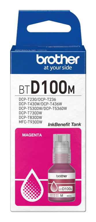 Brother BTD100M 48.8 ml haute capacité original boîte de suspension recharge d'encre pour Brother DCP T530DW DCP T730DW MFC T930DW - vue 2