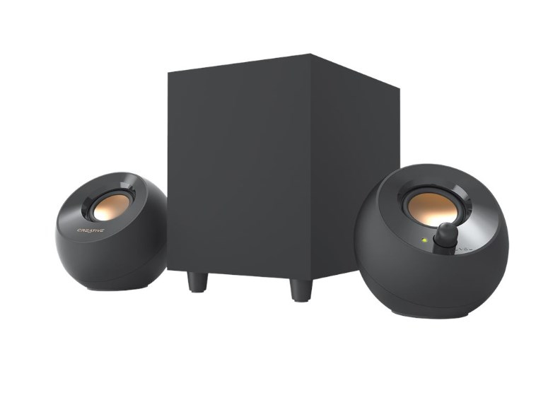 Enceintes Creative Labs Pebble Plus 2.1 – Puissance 8W, Caisson De Basse Downfire