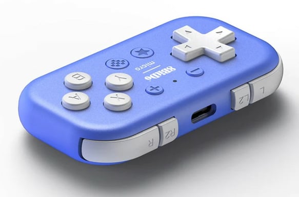 8Bitdo Micro Joystick USB blu Android, Nintendo Switch, PC, iOS