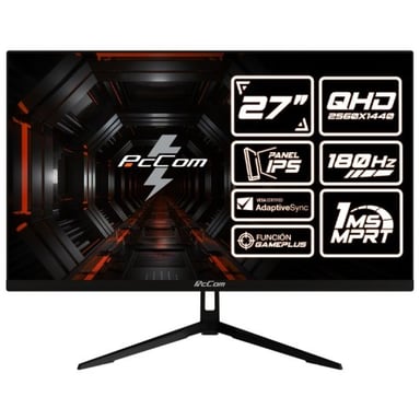Écran PcCom Elysium Pro 27'' IPS QHD 180Hz 1ms FreeSync HDR 100% sRGB VESA Gaming