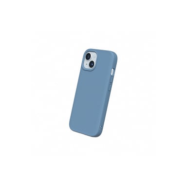 RhinoShield Coque Compatible avec [iPhone 15]   SolidSuit Compatible avec Magsafe - Coque Fine avec Technologie d'absorption des Chocs et Finition Premium Mate - Bleu marée