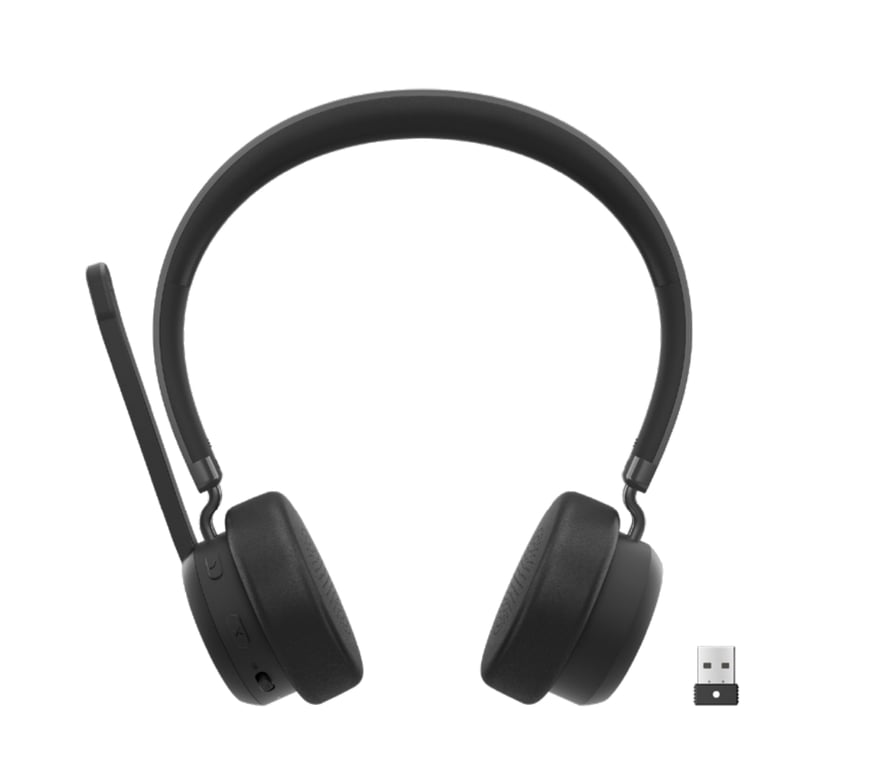 Casque VoIP Lenovo Wireless – Sans Fil, Bluetooth 5.3, Réduction de Bruit - vue 2