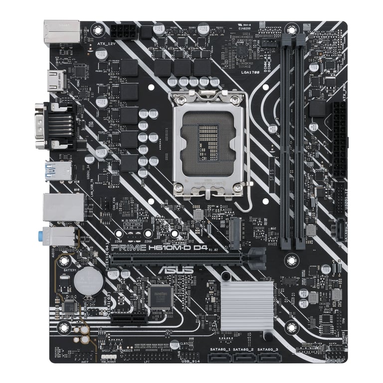 ASUS PRIME H610M-D D4 Intel H610 LGA 1700 micro ATX - Neuf