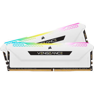 Corsair VENGEANCE® RGB PRO SL 16 Go (2 x 8 Go) DDR4 3200 MHz C16 — blanc