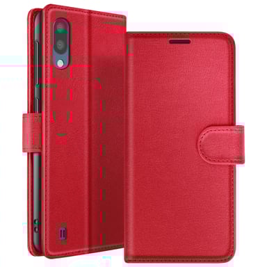 Custodia a portafoglio per Galaxy M10 con funzione supporto e linguetta magnetica