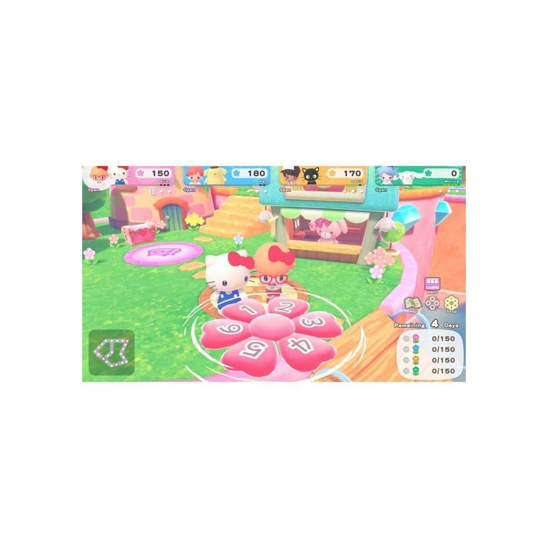 Jeu Nintendo Switch Hello Kitty Party Land Day One Edition BANDAI NAMCO ENTERTAINMENT, jeu de fête avec stickers, multijoueur local/en ligne, PAL - Neuf