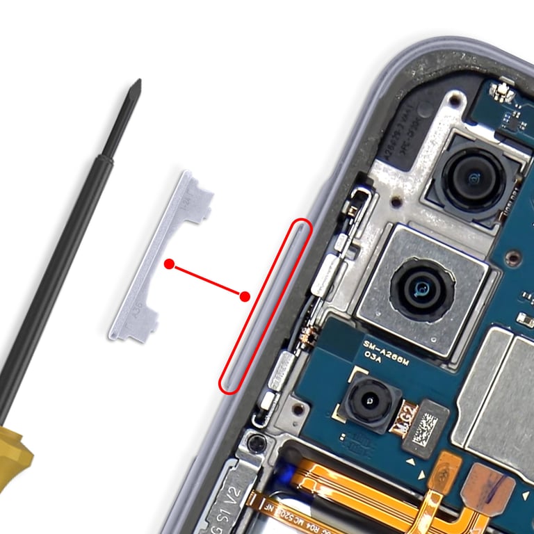 Samsung Bouton Volume de Remplacement Galaxy A36 Original Service Pack Lavande - vue 3