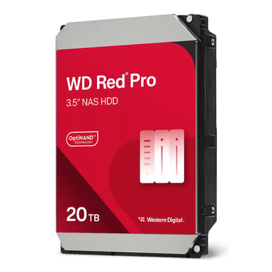 Western Digital Red Pro WD202KFGX disco duro interno 20 TB 7200 RPM 512 MB 3.5'' Serial ATA III