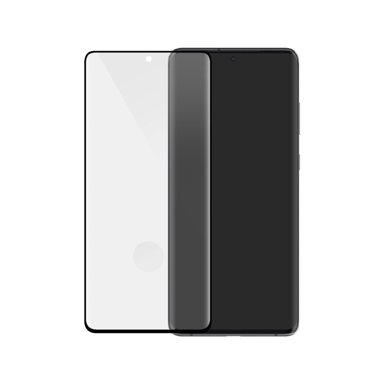Protector de pantalla de cristal templado de borde a borde para Samsung Galaxy S20, Negro